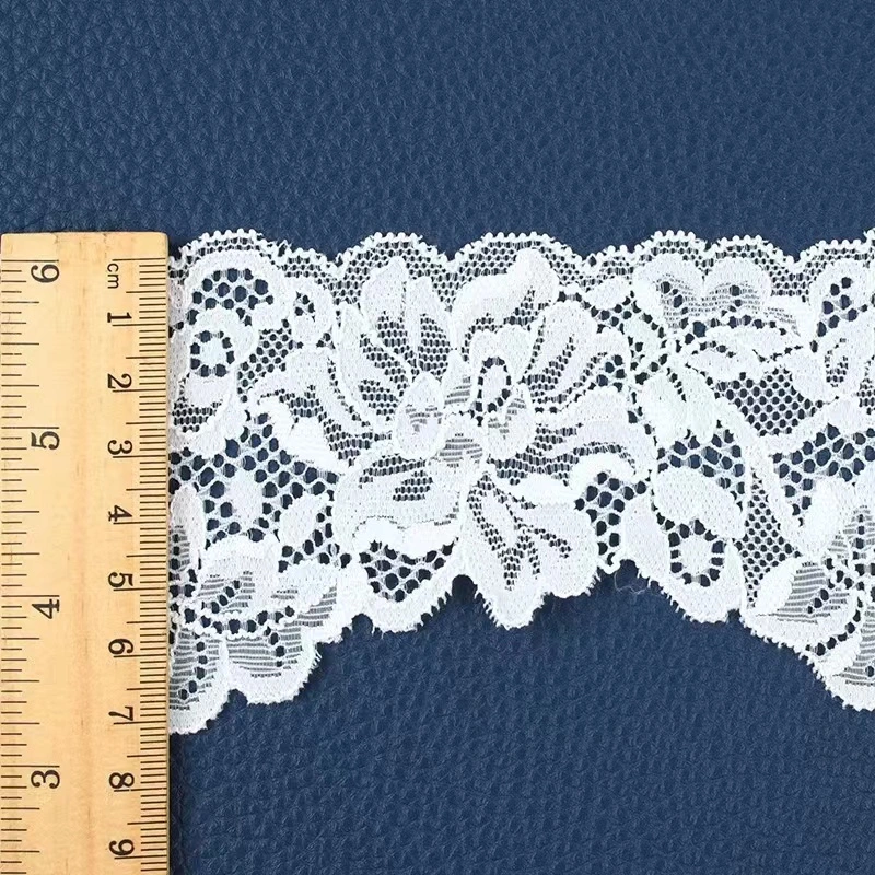 7cm Beautiful Nylon Raschel Lace Trim Fabric