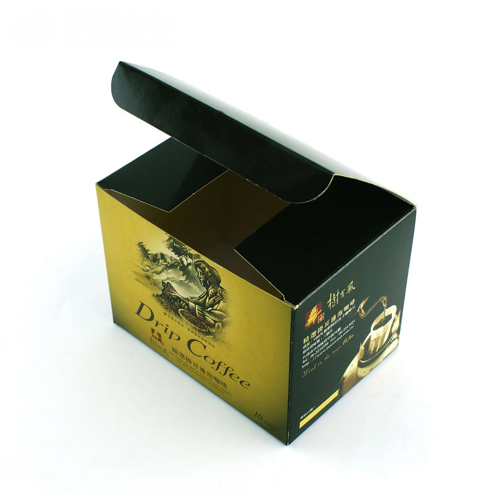 Logotipo personalizado OEM de alta qualidade impressa na caixa de café de papelão Embalagens para exibir
