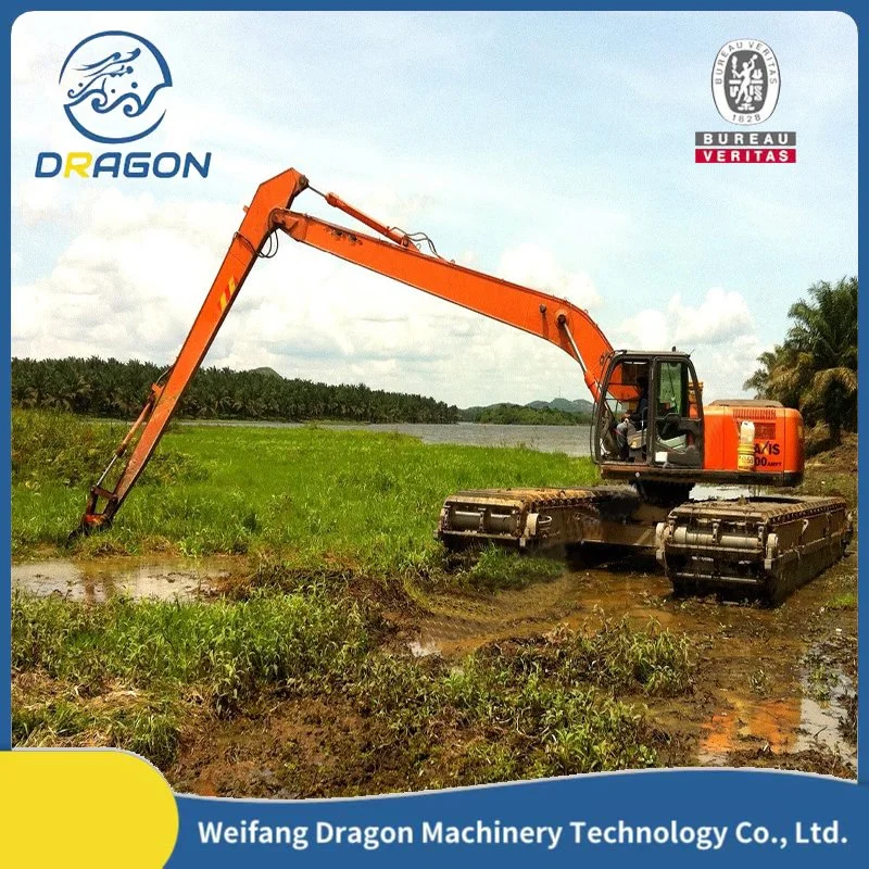 Amphibious Aquatic Plants Harvesting Machinery /Weed Cutting Suction Dredger 15000 Kg Dredging Equipment