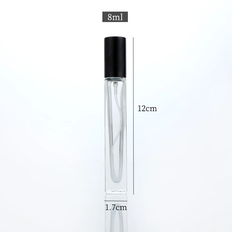 Refillable Pocket 10ml Square Parfum Spray Bottle Glass Containers Perfume Atomizer for Men & Women