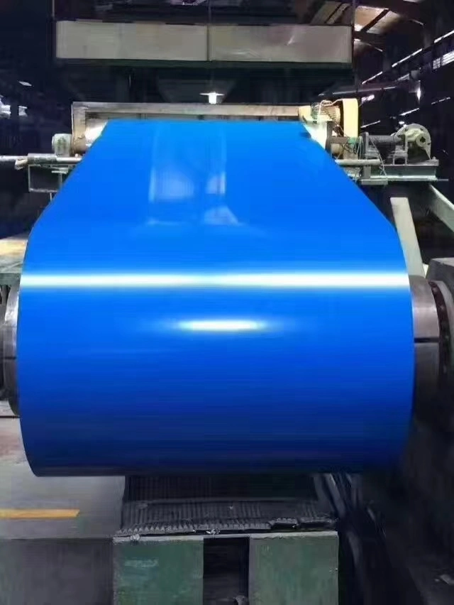 China Manufacture Prepainted PPGL PPGI Coated Steel Coil Blue Sheet Metal