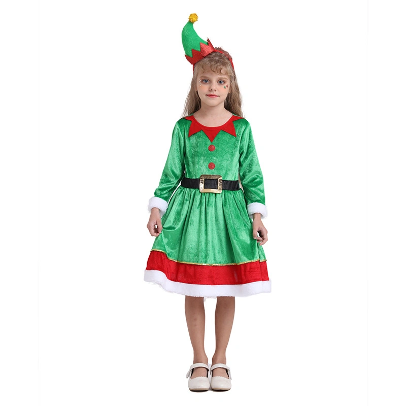 Vestuário de Natal 2021 New Style High quality/High cost performance para criança Veste-te para o fato de Festa das Crianças para rapariga