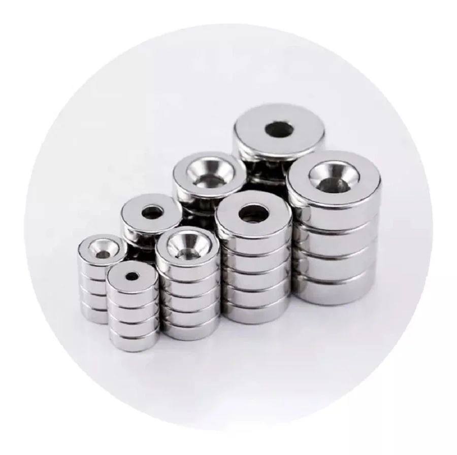 High quality/High cost performance  Strong Neodymium Magnet Permanent Hollow Cylinder Round Circle Neodymium Magnetic Materials