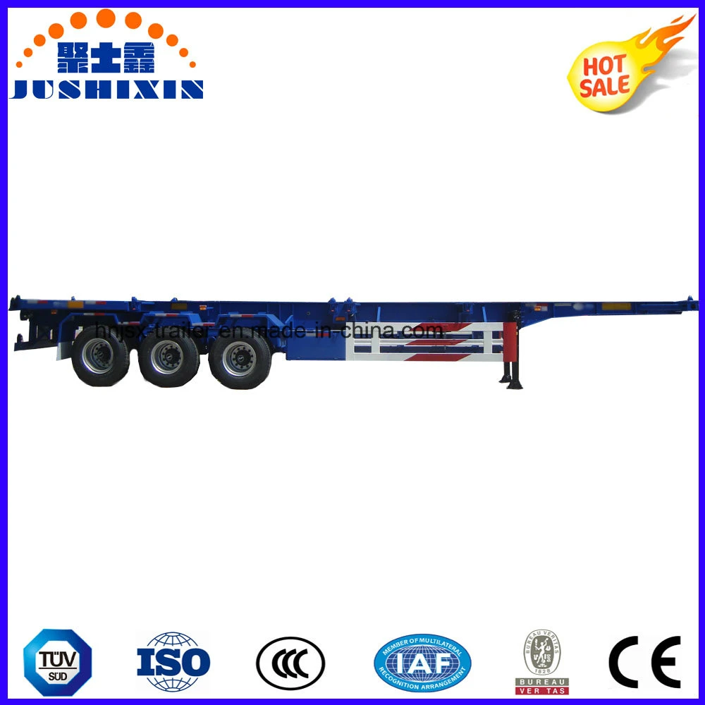 40FT Tri-Axle Skeleton/Skeletal Heavy Tractor Truck Untility Semi Trailer Container Trailer