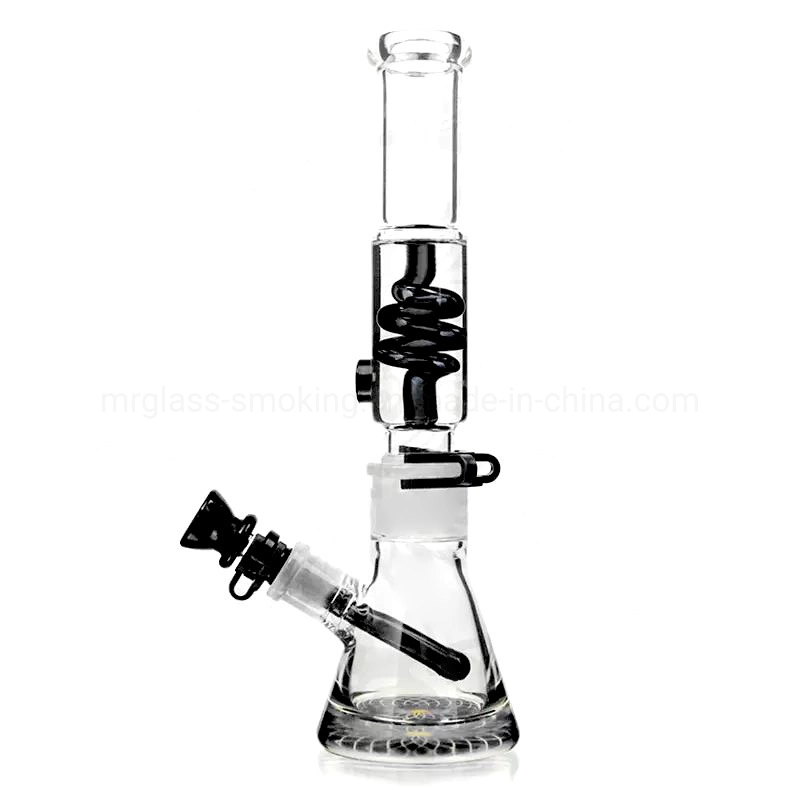 Fashion Shisha Hookah 12-Inch Freezable Glycerine Coil Construction High Borosilicate Glass Beaker Smoking Water Pipe