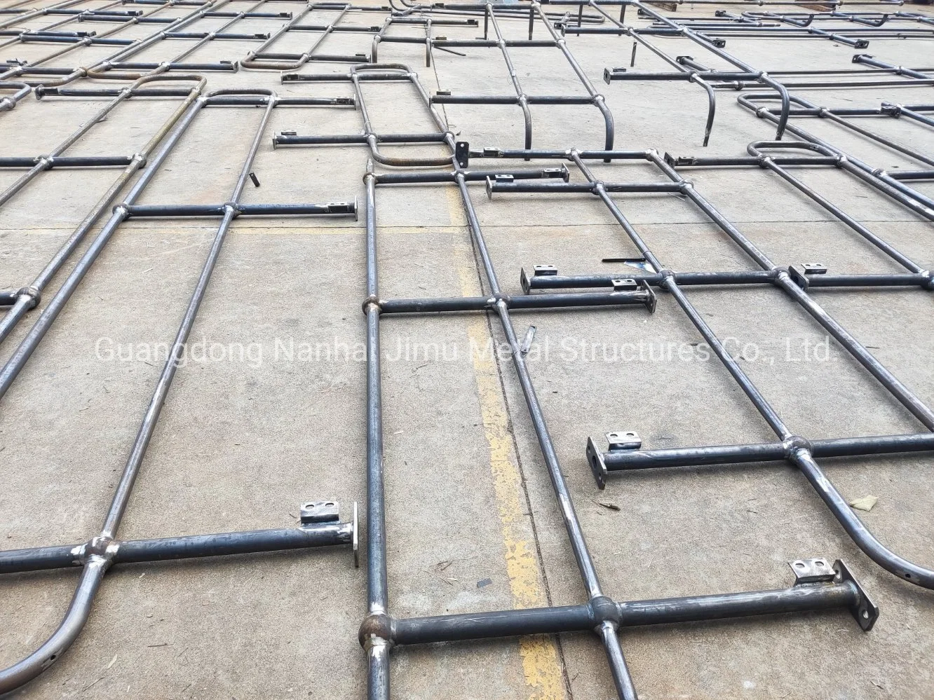 Jimu Pre-Fabricated Welded Ball Joint Ms Steel Handrail Panels