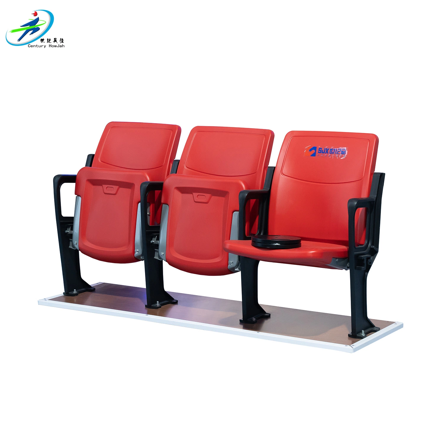 Cómoda sensación de estar sentado HDPE plegado plástico silla de estadio / asiento