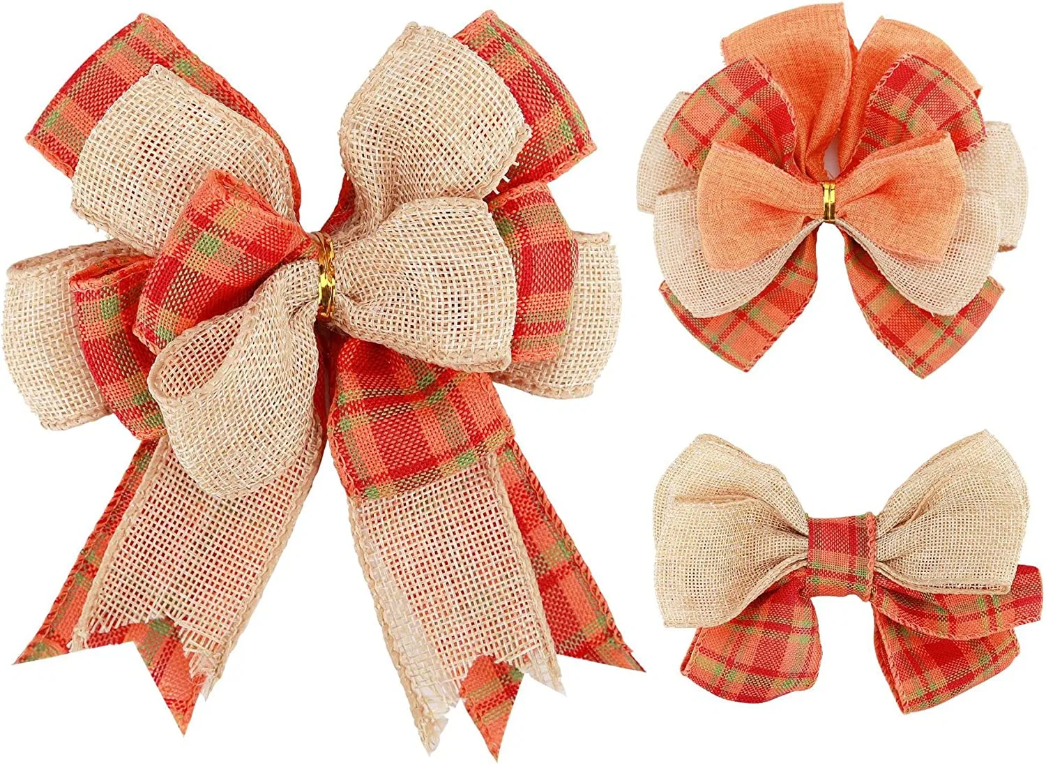 Weihnachten und Geschenk Verpackung 100% Polyester Tartan Plaid Grid Dekoratives Gingham-Band