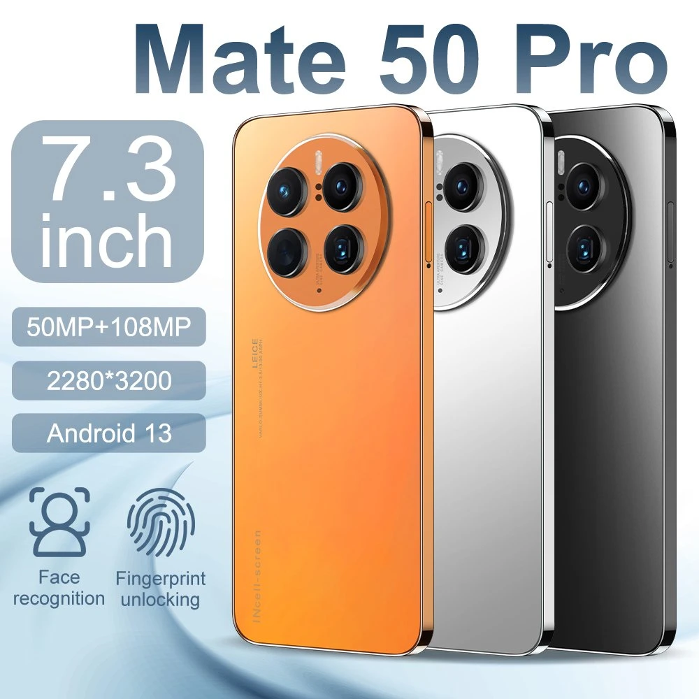 Best Wholesale/Supplier Mate50 PRO Cell Smartphone Model 2GB 16GB, 4GB 64GB, 8GB 512GB, 16GB 1t, Mobile Smart Phone, Viqee OEM/ODM Phones Ready in Stock