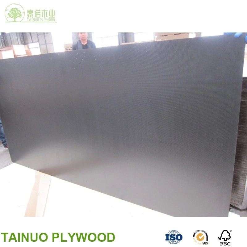 1530*3050 3mm/4mm/5mm/6mm Black Poplar Waterproof for Construction Anti Slip Film Faced Plywood