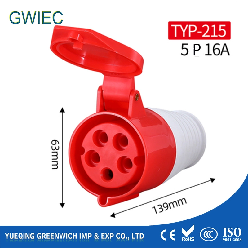 Electrical Gwiec Waterproof Connector Male Female Industrial Plug and Socket with Low Price