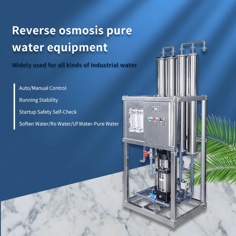 Small Manual/Auto Control Industrial Alkaline Commercial Reverse Osmosis Water Purification Machine Mini Waste Water Treatment Mr-RO1-1000