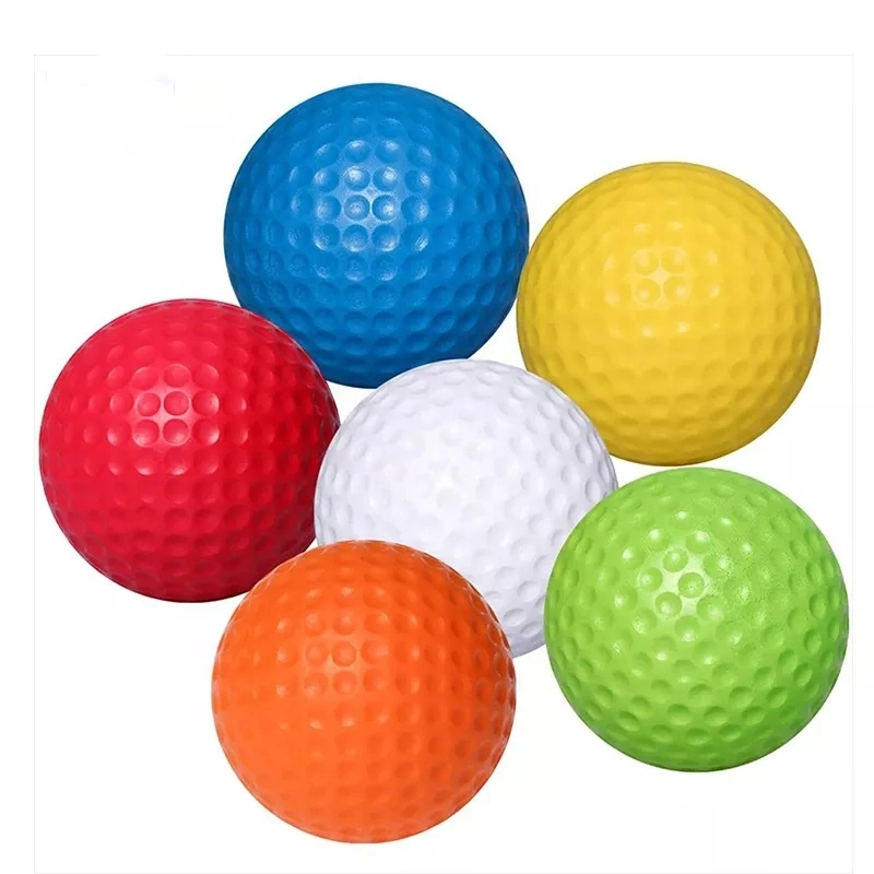 Factory Wholesale PU Foamed Golf Ball PU Soft Practice Ball