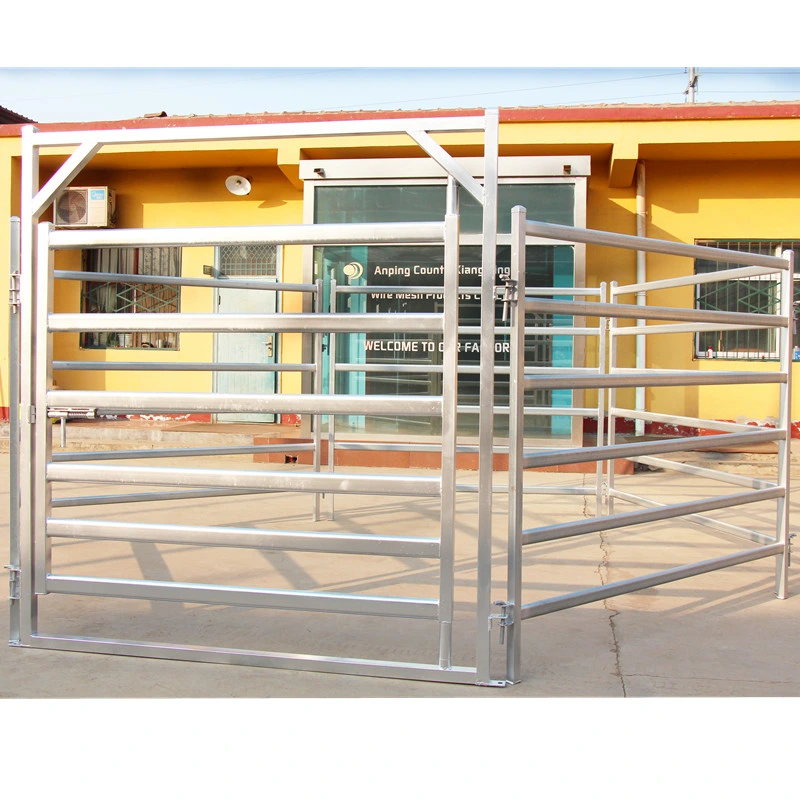 6 Rails Hot-Dipped Galvanized Metal Cattle Yard