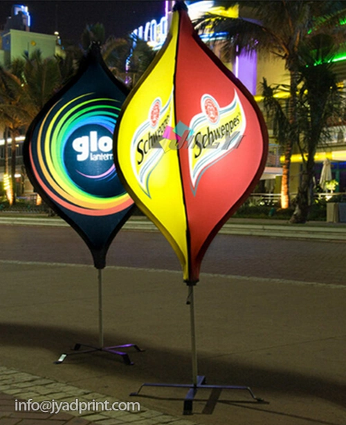Wholesale Outdoor Unique LED Light Lantern Banner Display Flag