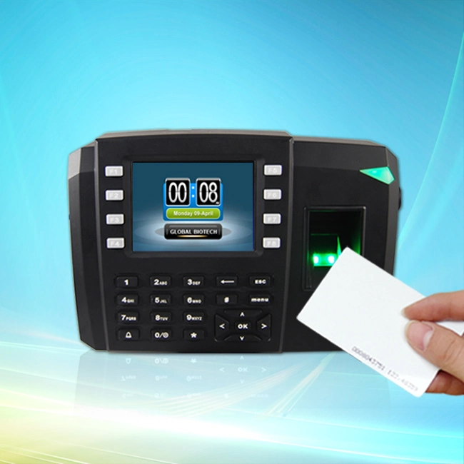 (TFT600/ID) Empreinte et carte d'ID du dispositif de commande d'accès avec le temps de présence