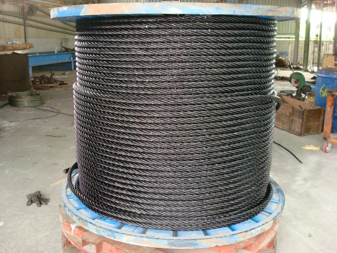 استضافة 6X36ws Uncanzied Steel Wire الحبل