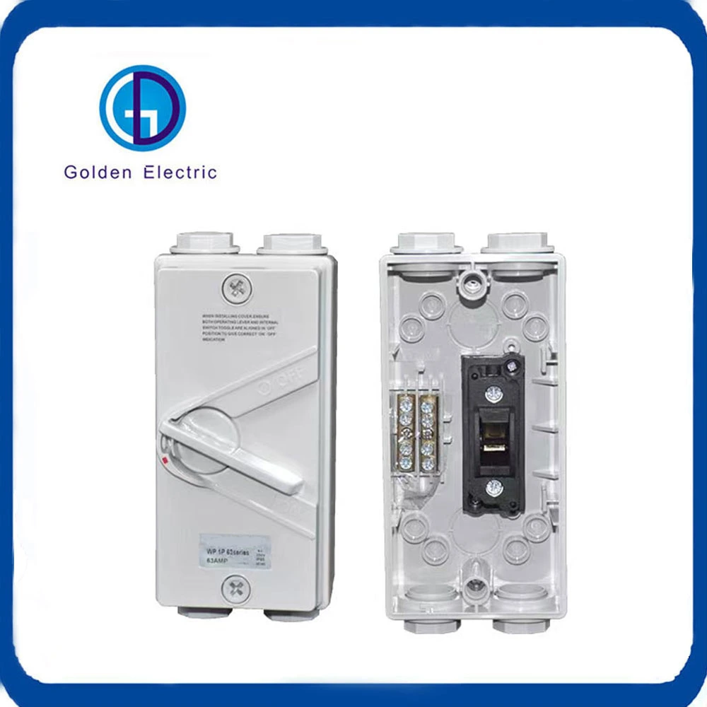 AC Isolation Switch 3poles 20A 35A 63A Waterproof Enclosed Isolating Switch Ukf Series Disconnector