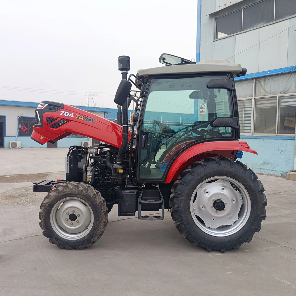 70HP 8+8 12.4-28tyre AC Cabin Wheel Farming Tractors in Tavol