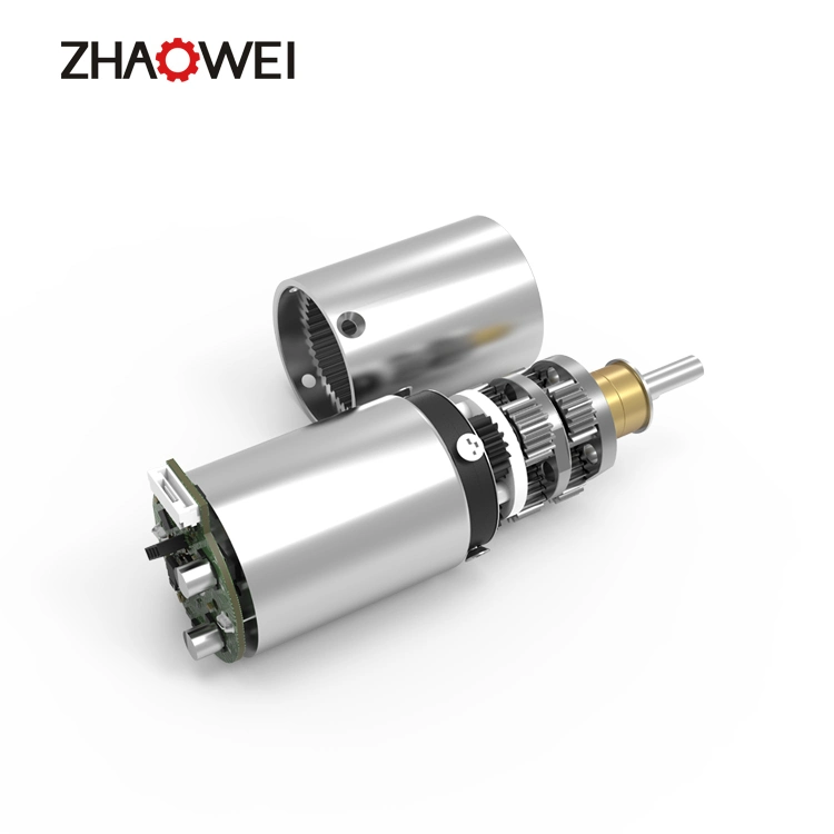 Zhaowei 24V DC Motor 20W 50W Gearbox Manufacturers 12 Volt 24 Volt DC Gear Motor for Automate Lndustery Equipment