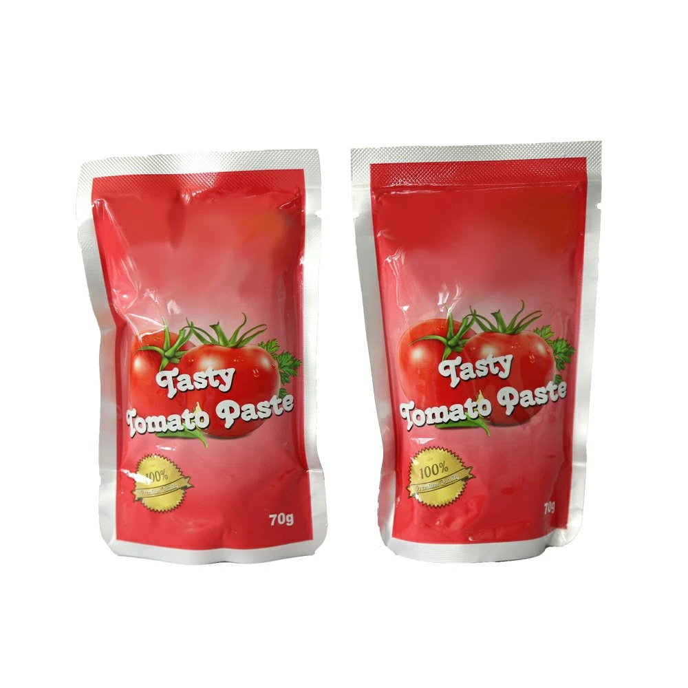 Tomatenpaste Beutel 70g Brix 22-24% Günstige Tomate Sauce Tomate