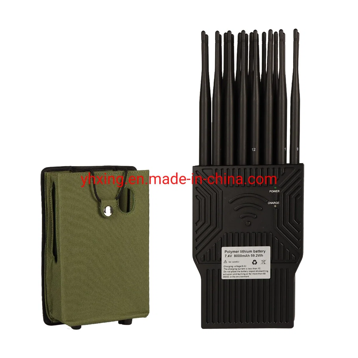 21 Antennas Mobile Phone GPS Walkie Talkie VHF UHF WiFi 315 433 868 2g 3G 4G 5g Portable Wireless Signal Blocker Portable Jammer