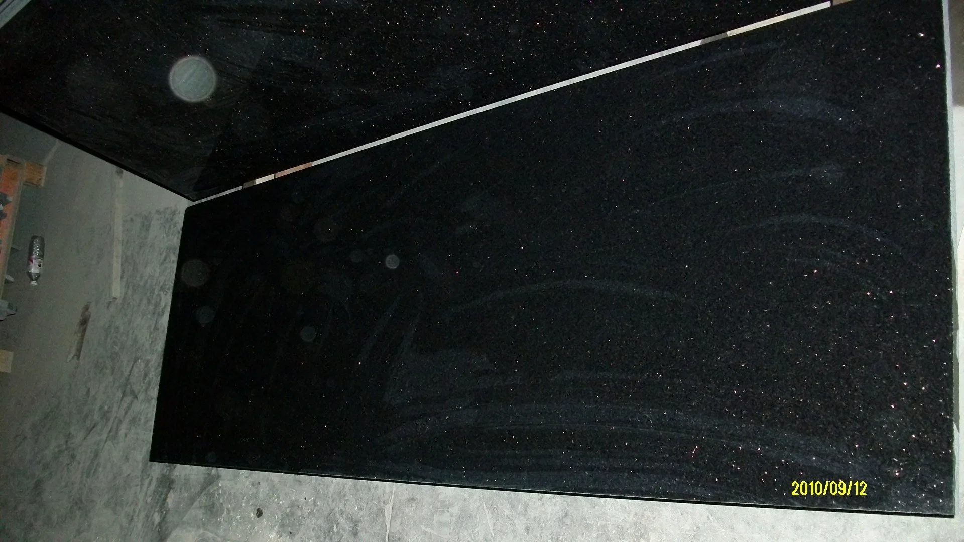 Natural Stone Black Galaxy Granite Counter Top for Kitchen