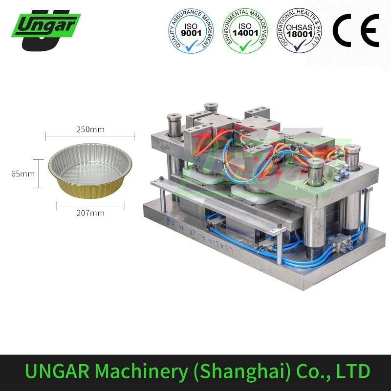 Ungar molde de aluminio para envases de aceite para alimentos para envases para moldes de fábrica desechable Molde de recipiente de comida