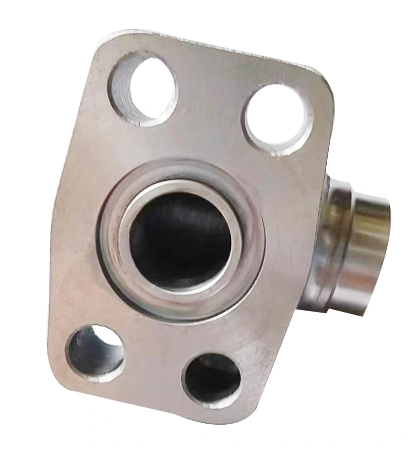 Welding Components for Hard Pipe Connections in Construction Machinery - Diamond Flange Elliptical Holes