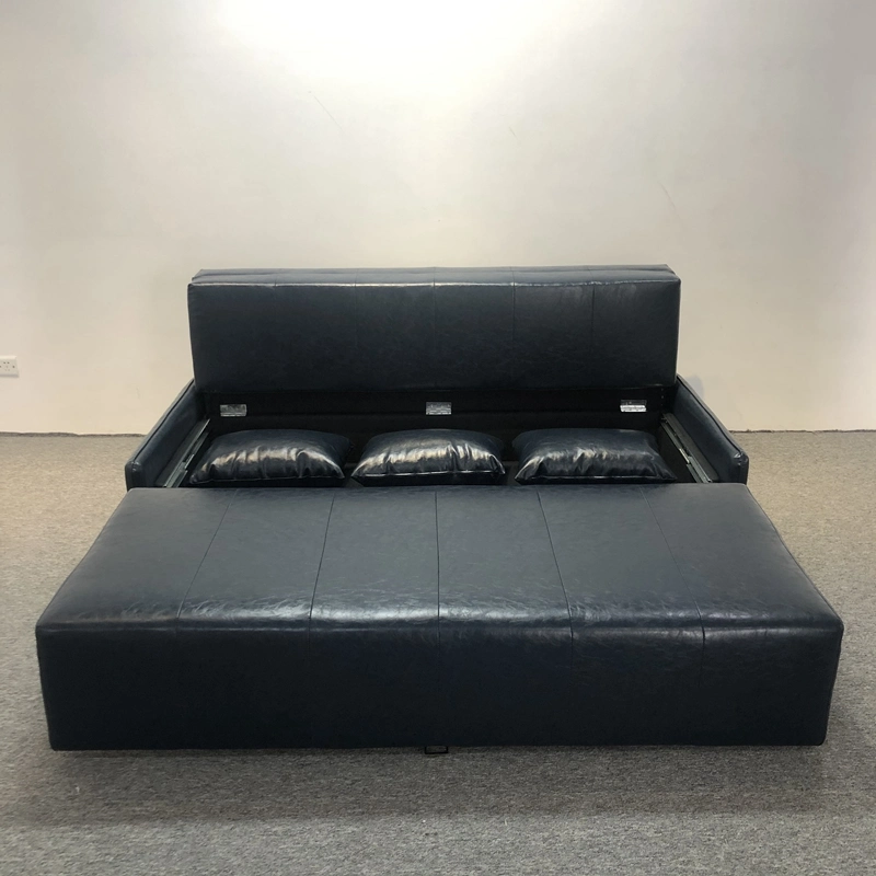 PU Leather Sofa Bed for Living Room Hotel Folding