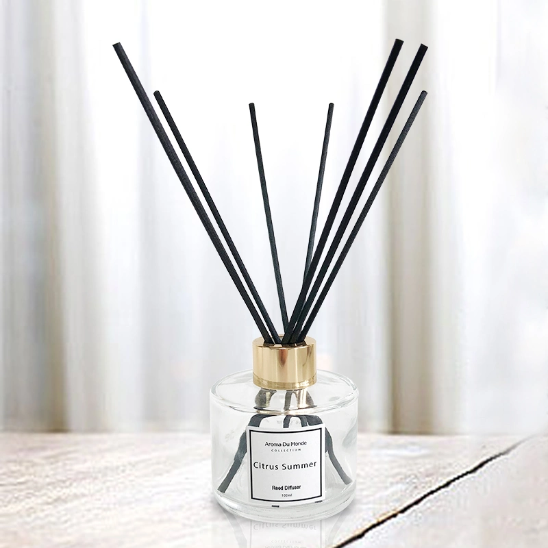 Decorative Wholesale 100ml Glass Bottle Private Label House Air Freshener Luxury Reed Diffuser