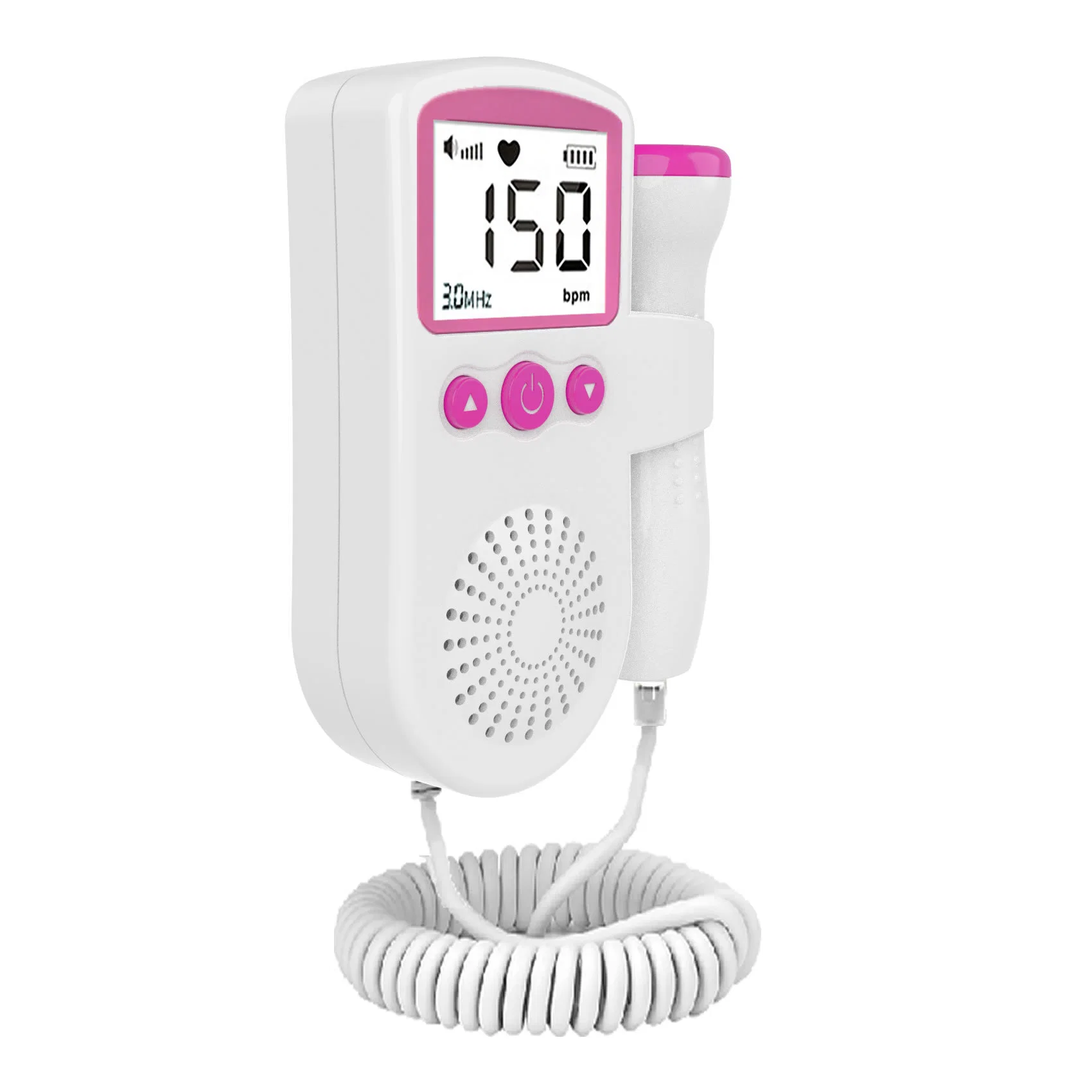 Factory Price Portable Ultrasound Probe for Heartbeat Pregnancy Baby Doppler Fetal Monitor