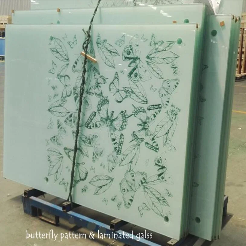 Tempered Laminated Colorful Enameled Glass