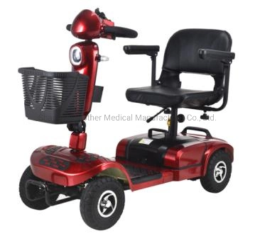 Approved High-Quality Handicapped Four Wheels Electric Mobility Scooter for Elderly and Adult