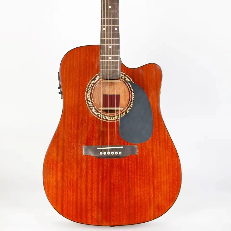 Wholesale OEM Customized All Mahogany 41" Acoustic Guitar with Undersaddle Pickup EQ (AG-380)