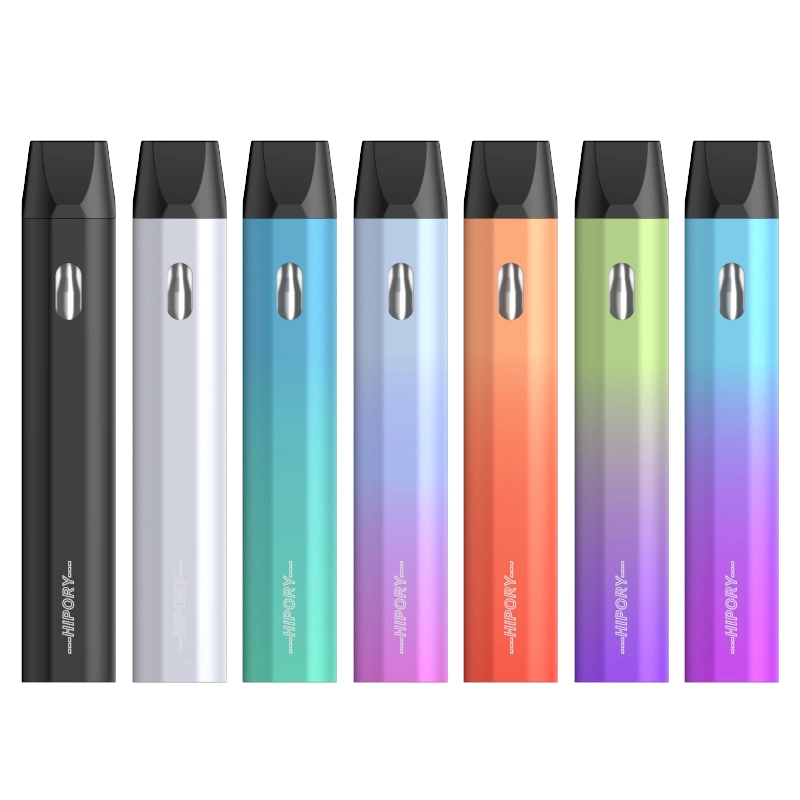 Venda por grosso de fábrica de cigarros electrónicos Vape descartáveis de diferentes cores de caneta D8 D9 Vazio Bocal Plana Pod