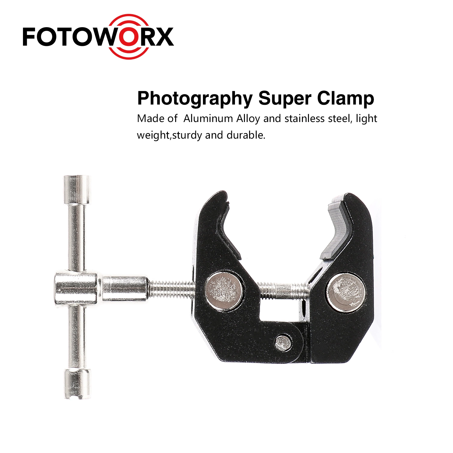 Photography Super Clamp for DSLR Cameras Tripod Stand Hooks Cross Bars