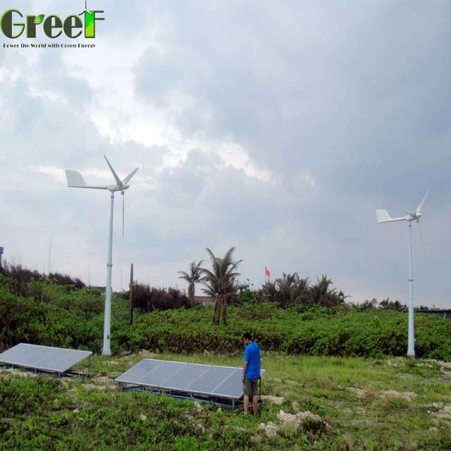 Generador de viento de 5kw Instalaltion fácil para el viento solar sistema híbrido de la turbina de viento de la lista de precios 1kw-30kw