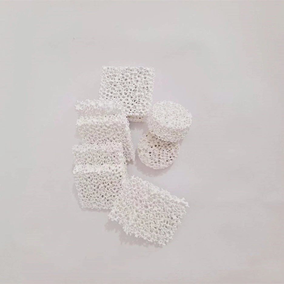 Resistance Alumina Ceramic Foam Filter Casting Filtration 75*50*22mm 15ppi