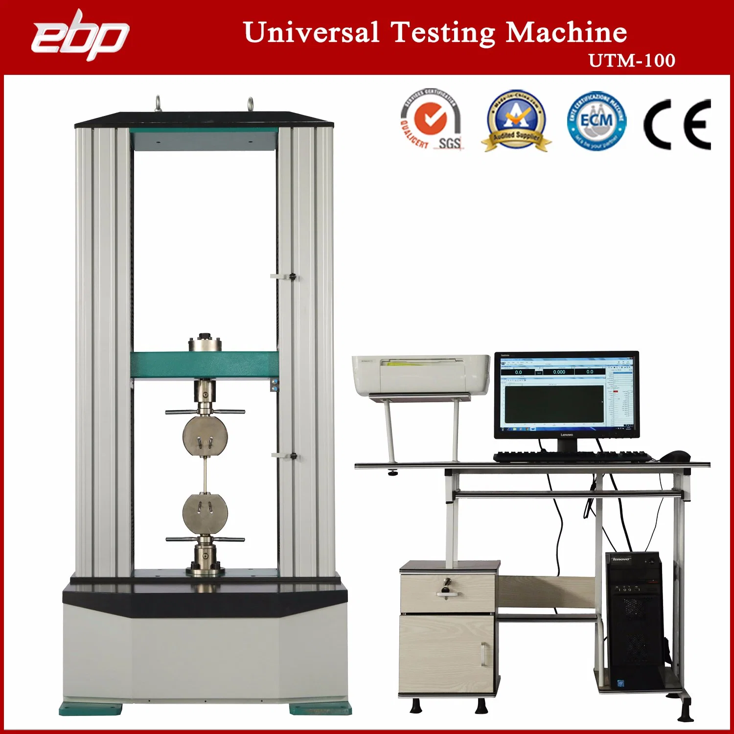 Universal Compression Testing Machine with PC&Servo Control 100kn