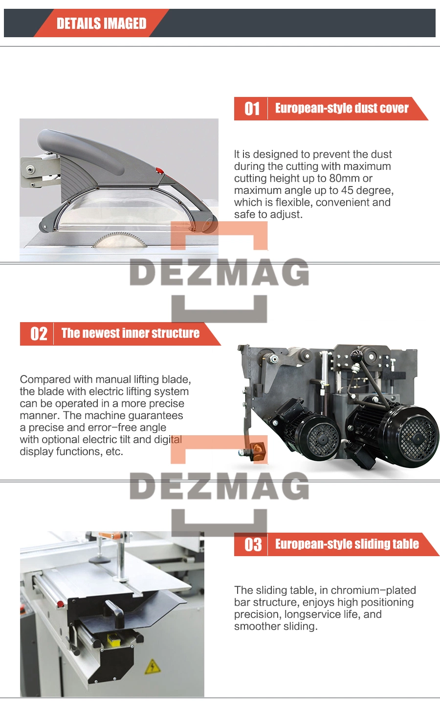 Ds632 Circular Saw Machine for Wood-Based Panels Cutting Machine Dezmag