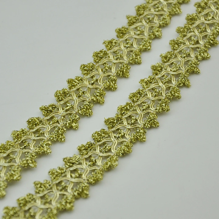 Gold Braided Lace Home Textile Trimming Accessories in Stock