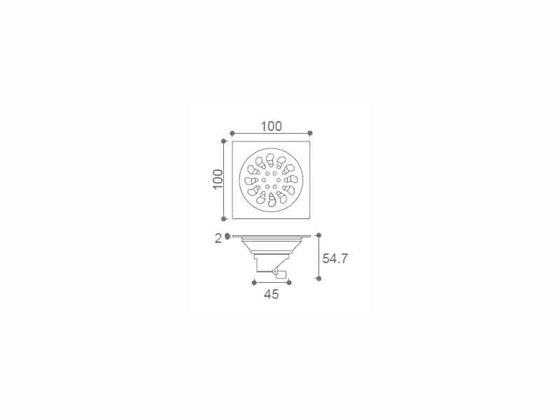 European Stainless Steel Floor Drain Made in China