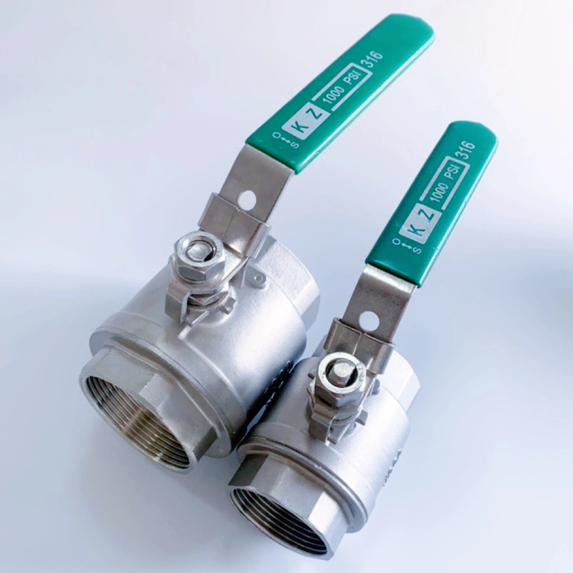 Gw 304 316stainless Steel Floating Thread 2PC Ball Valve