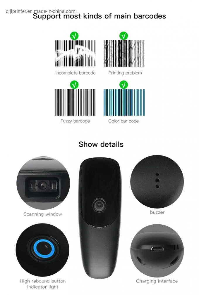 Tragbarer Pocket Barcode Scanner für Android/IOS/Micro USB CCD Scanner Handscanner Reader 1D