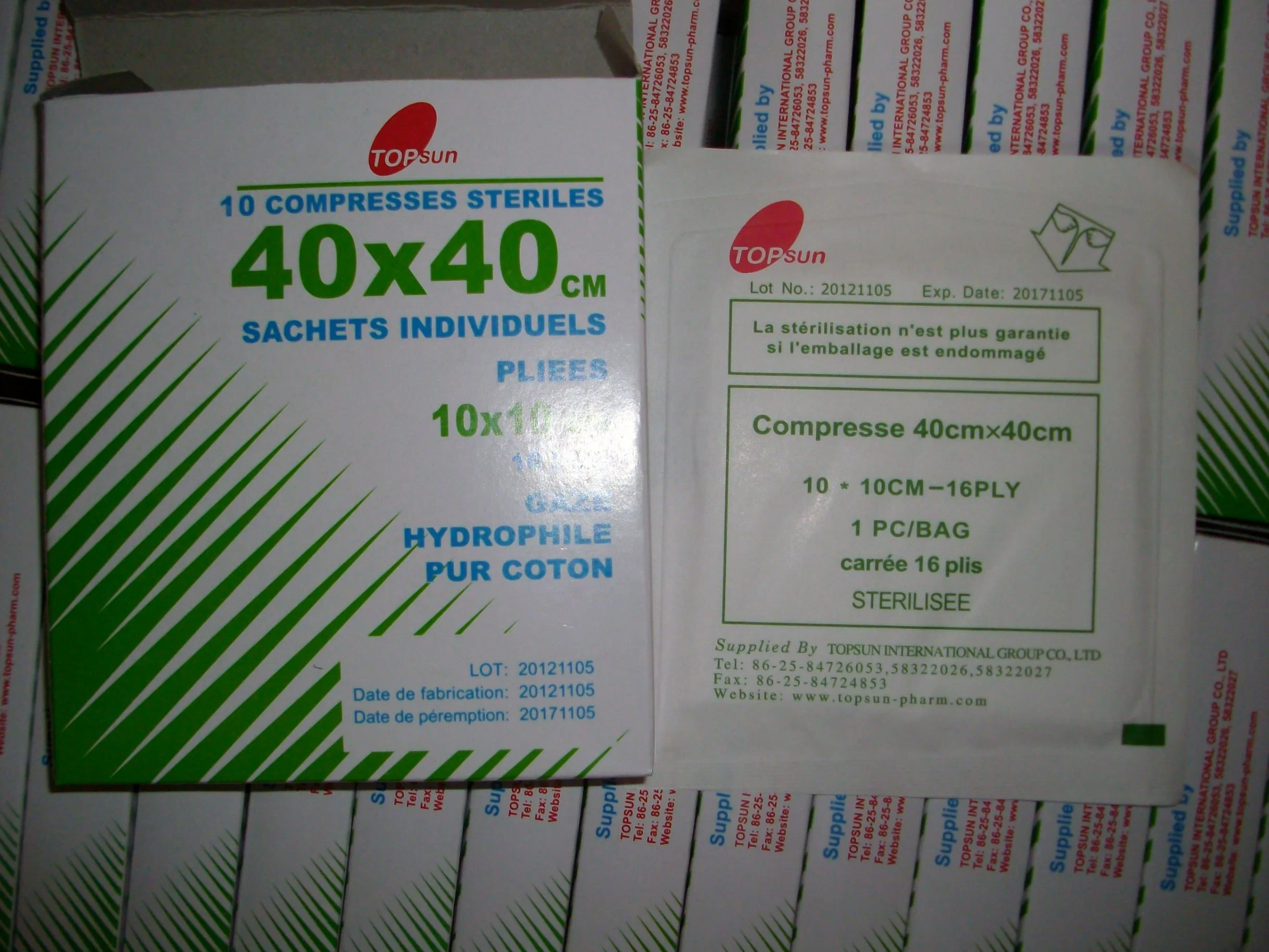 100% Raw Cotton Medical Products in Stock Gauze