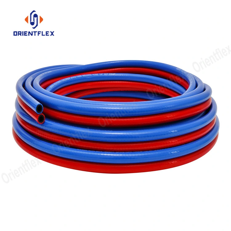 Braided PVC Oxy Propane Oxygen Acetylene Welding Twin Hose