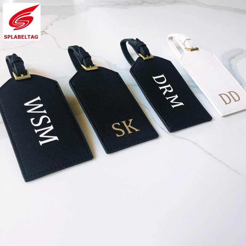 Personalised Monogram Luggage Tag &ndash; Custom Made with Initials for Jet-Setters, Girl Trips, Couples, Vacation, Honeymoon - Luxury Travel Gift