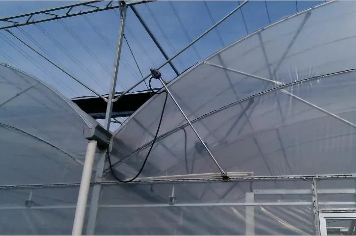 Faible coût seul tunnel serre agricole Tropical de film plastique Green House avec système de culture hydroponique pour zone chaude