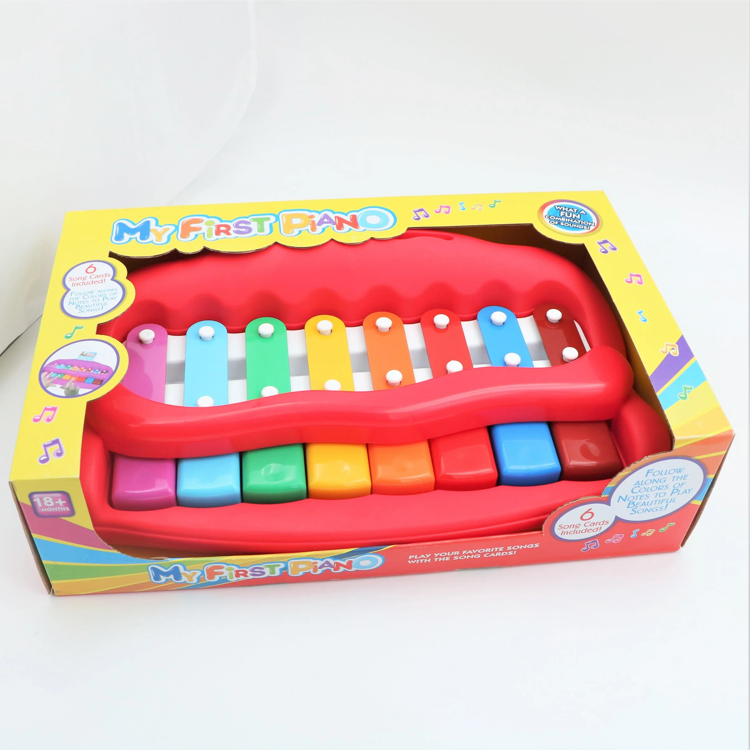 Meilleures ventes Mini Rainbow Xylophone Toys Hot Selling Kids Hand Jouets éducatifs pour instruments de musique de cognement